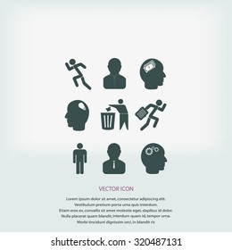 black working businessman icon
