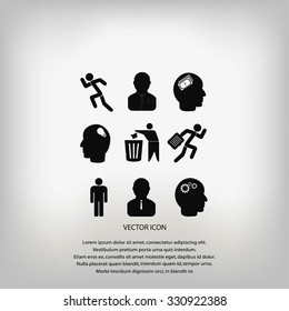 black working businessman icon