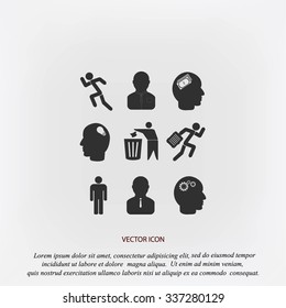 black working businessman icon