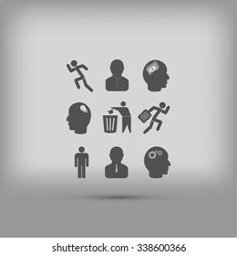 black working businessman icon