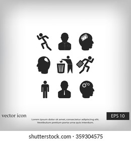 black working businessman icon