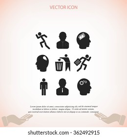 black working businessman icon