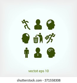 black working businessman icon