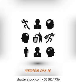black working businessman icon