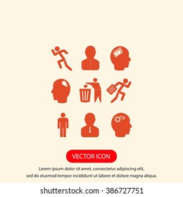 black working businessman icon