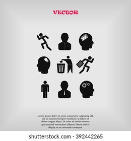black working businessman icon