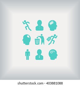 black working businessman icon