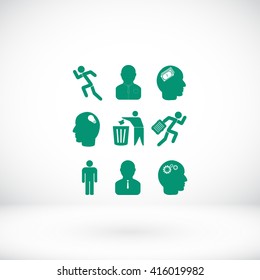 black working businessman icon