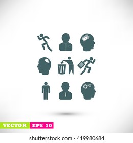 black working businessman icon