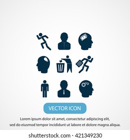black working businessman icon