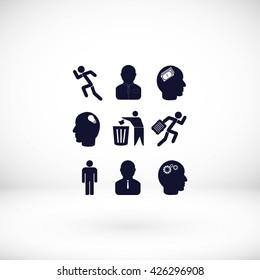 black working businessman icon