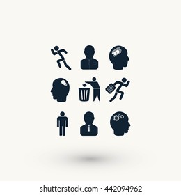 black working businessman icon
