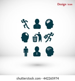black working businessman icon