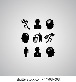 black working businessman icon