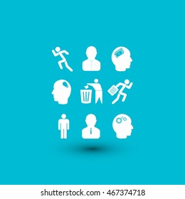 black working businessman icon