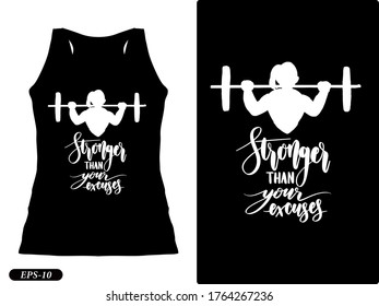 Black workout and gym t-shirt for women.