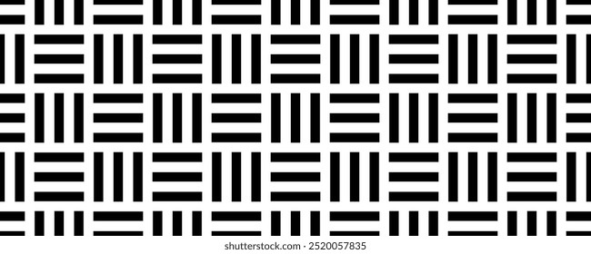 black woven bamboo seamless pattern