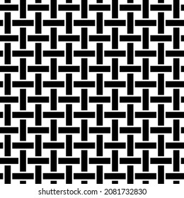 Black woven textile seamless pattern
