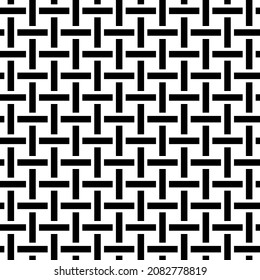 Black woven textile seamless pattern