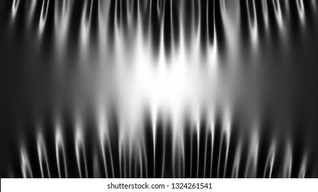 Black wrinkled fabric with white highlight. Stretched cloth. Vector background.