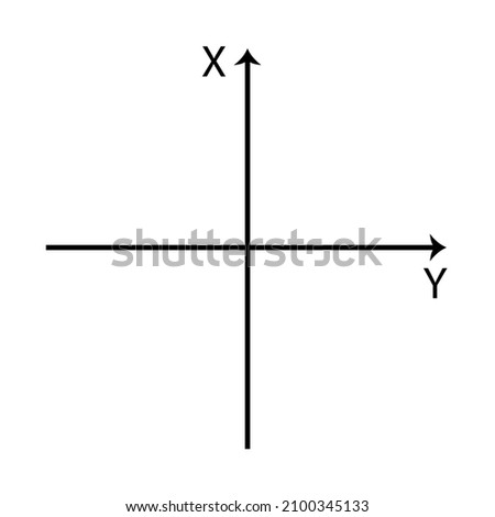 black x axis y axis lines on white background