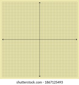 Black x axis and Black y axis on cream background