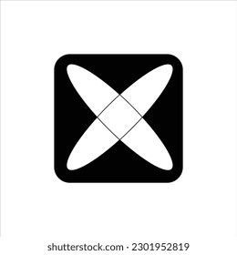Black Y2K Shape Vector Design