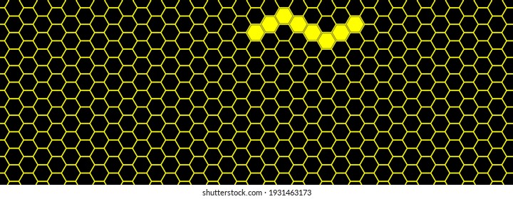 Fondo abstracto negro y amarillo