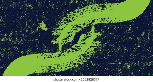Black and yellow abstract background with brush stroke and modern grunge