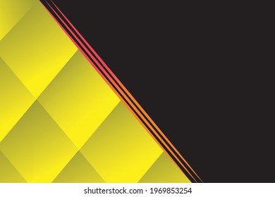 Black and yellow abstract background design 