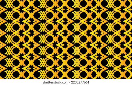 black and yellow abstract background with geometric and seamless pattern. geometric style - stock vector.	