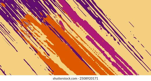 Black and yellow abstract background with splatter brushstroke