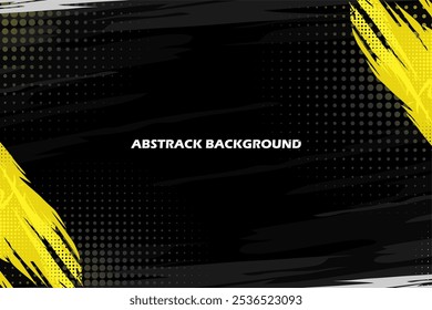 black and yellow abstract background vector