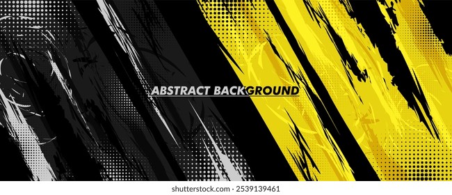 black and yellow abstract background vector