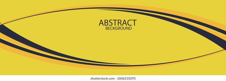 Black and yellow abstract curve or wave shape on yellow background. Black yellow white silver gradient rectangle box abstract background vector presentation design.