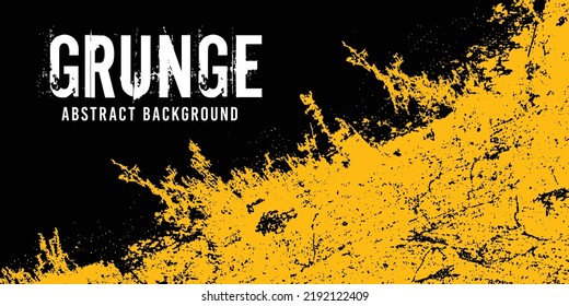 Black and yellow abstract dirty grunge background