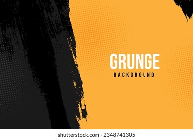 black and yellow abstract dirty grunge background