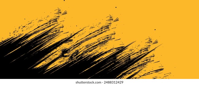 black and yellow abstract dirty grunge background