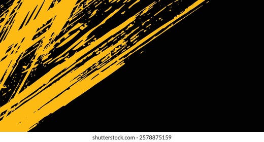 black and yellow abstract dirty grunge background. eps 10