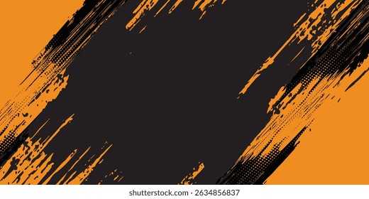 black and yellow abstract dirty grunge background