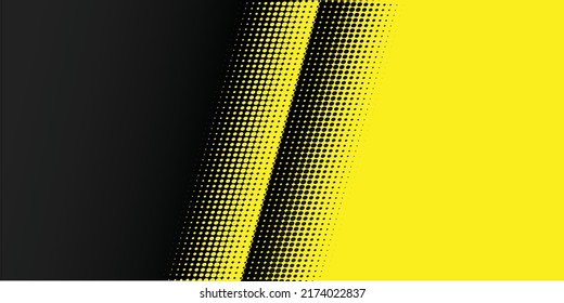 Black and yellow abstract dot background