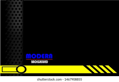 Black yellow abstract geometric background with diagonal shape. Modern design template suitable for business presentation