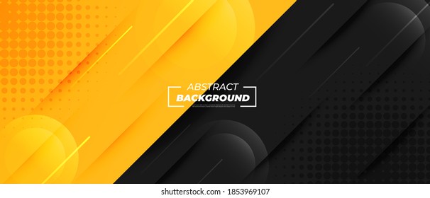 Black and yellow abstract gradient stripes background.
