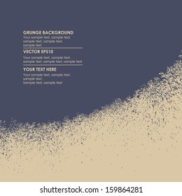 Black and yellow abstract grunge background. Ink splatter. Vector illustration