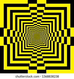 black yellow abstract multiple stairs infinite pyramid perspective background graphic design