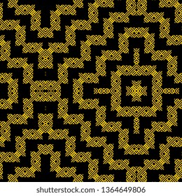 black yellow Art Deco Vector geometric pattern Background abstract lines