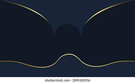 Black and yellow background color with stripe line shape. Suitable for social media post and web internet ads. Vector illustration with photo college