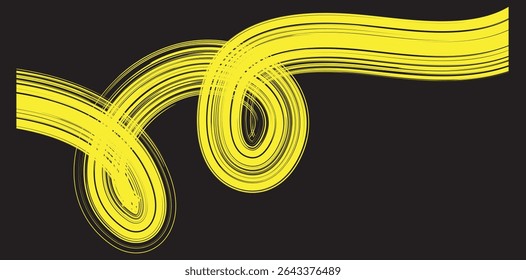 Diseño de fondo negro y amarillo con grunge o pincel. Pincel negro con textura amarilla. Abstractas fondo de pincel grunge.