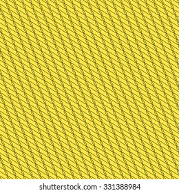 Black / yellow background with interlacing lines, abstract pattern