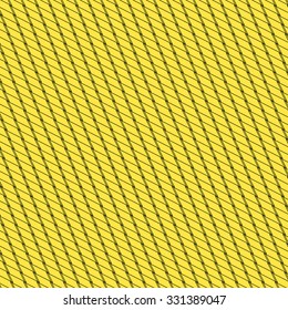 Black / yellow background with interlacing lines, abstract pattern